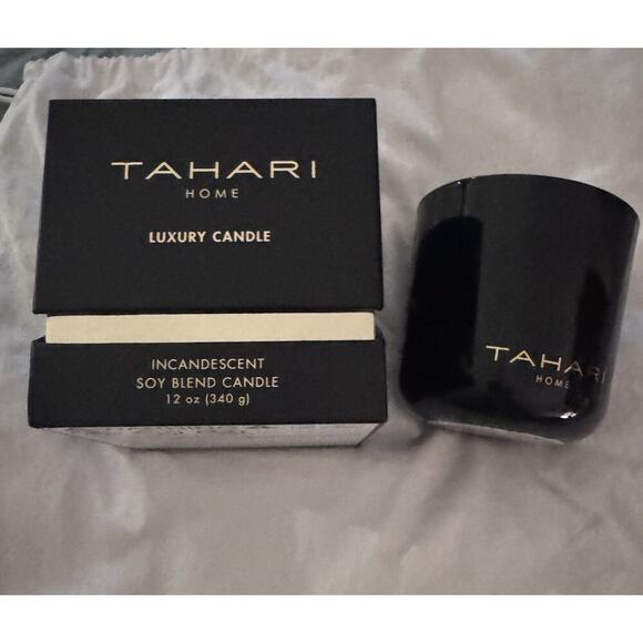 TAHARI Home Luxury - Incandescent 12 Oz, Soy Blend Candle 2 Wicks - Picture 2 of 4
